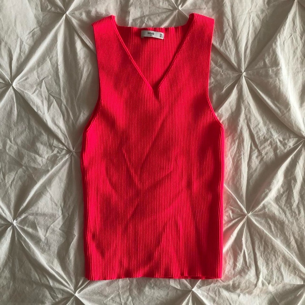 mango ribbed tank top